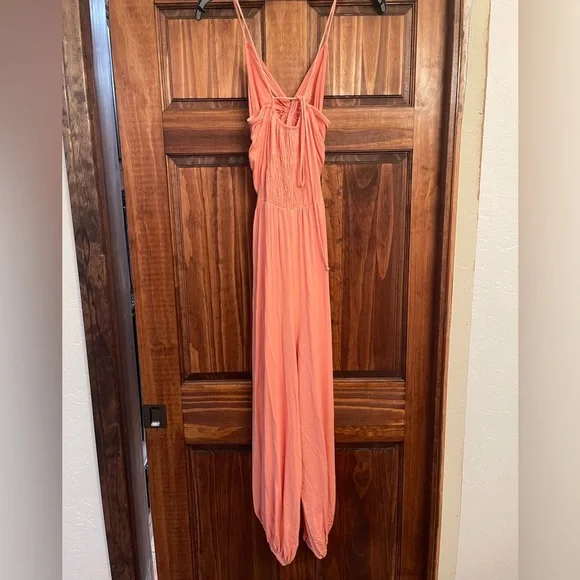 Free People FP Beach Weekend Chill-Out Ruched Harem Cut Out Jumper jumpsuit S - Picture 5 of 9